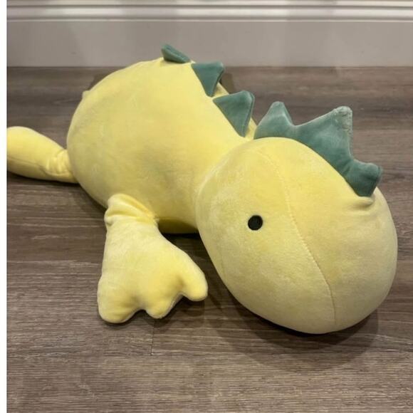 Weighted Dinosaur Plush Yellow - Picture 1 of 4
